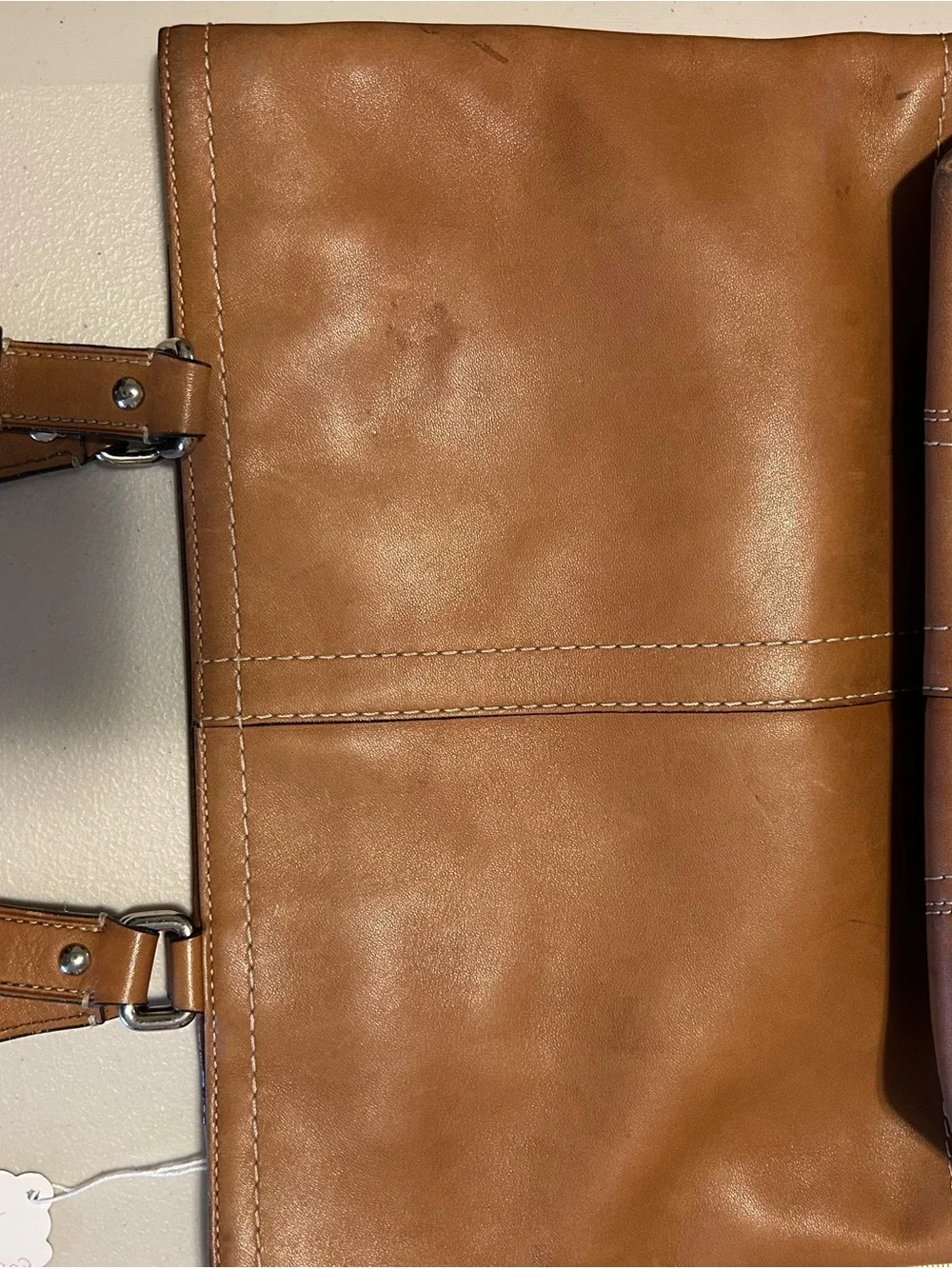 Coach Classic Tan Leather Tote Bag - Women's Handbag